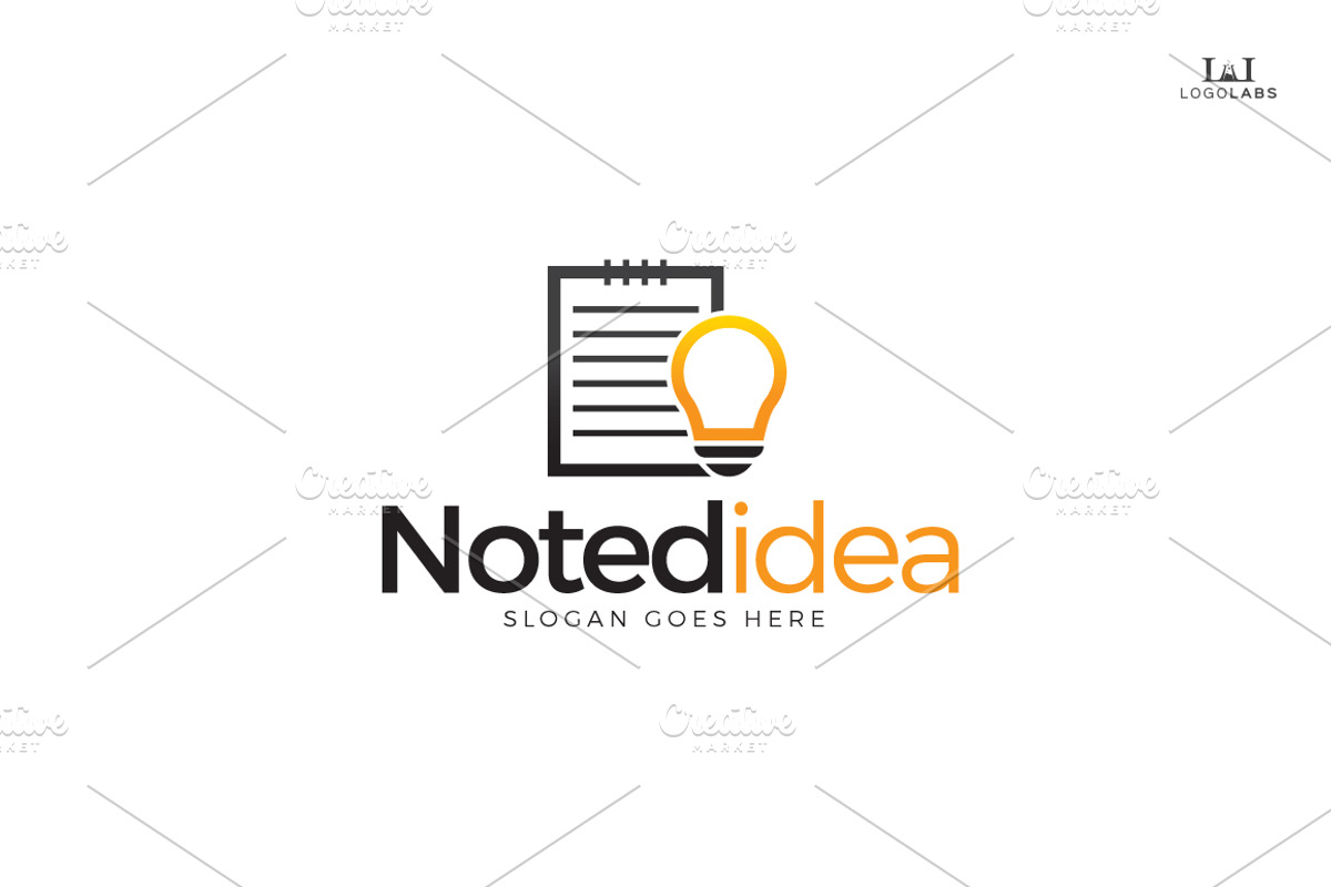 Noted Idea Logo, a Branding & Logo Template by LogoLabs