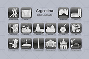 Argentina landmark icons (16x), an Icon by Artefy's Graphic Bar (Thumbnail 1 of 2)