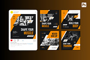 Fitness Center Instagram Post, a Social Media Template by CavenArt (Thumbnail 4 of 5)