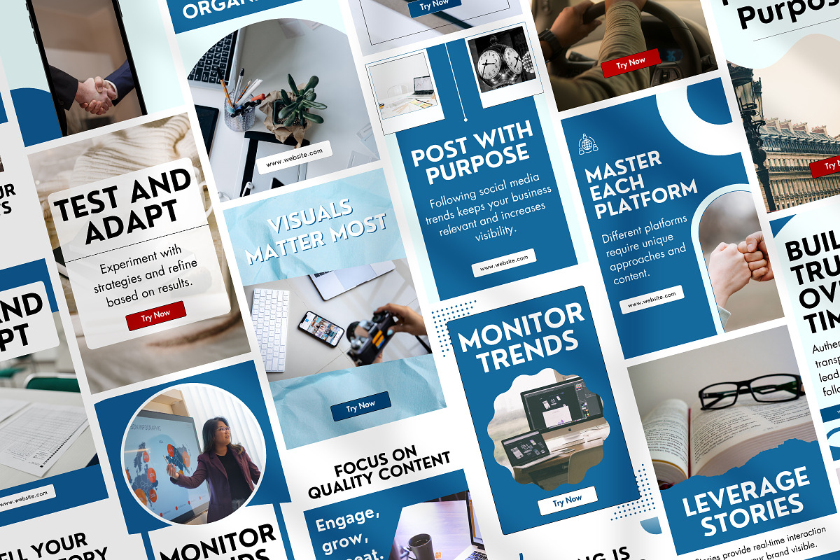 Social Media Pinterest Template preview 6