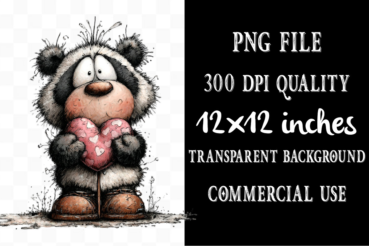 Valentine Animals Watercolor Clipart, an Illustration by Designking (Photo 4 of 5)