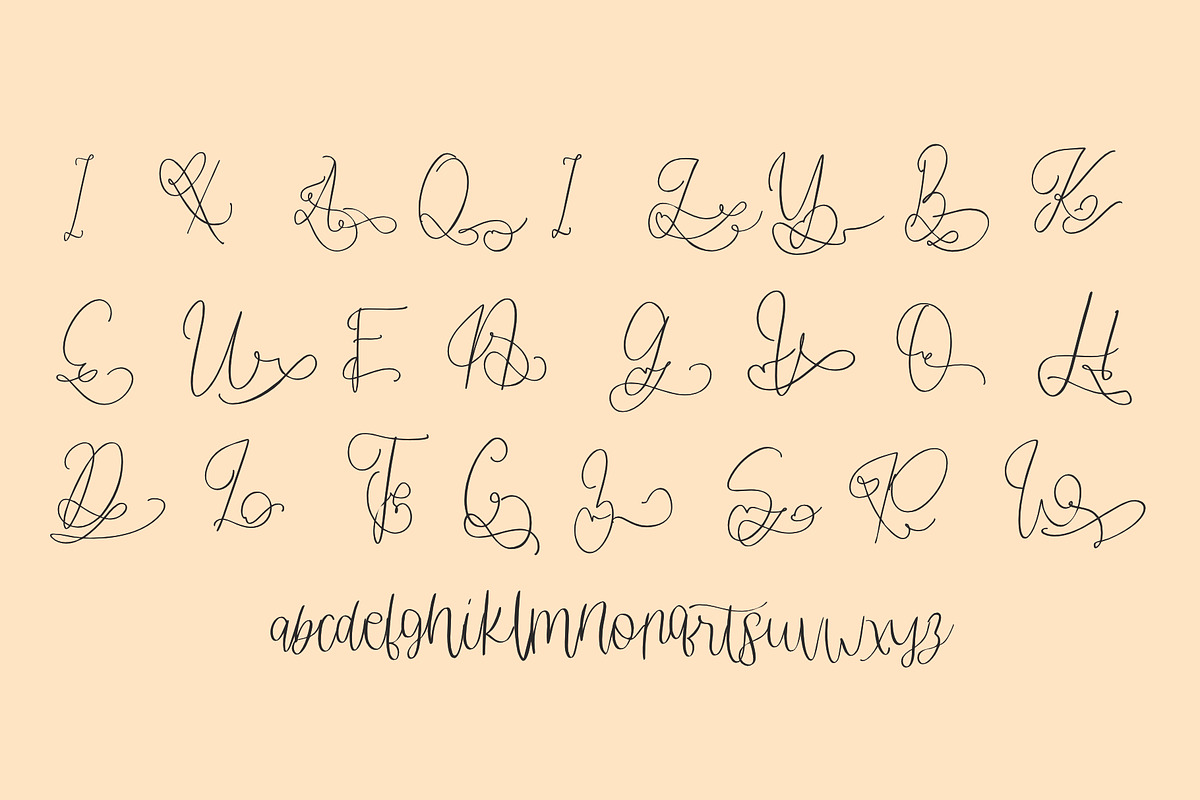 hantaran font, a Script Font by Mariyana (Photo 4 of 5)