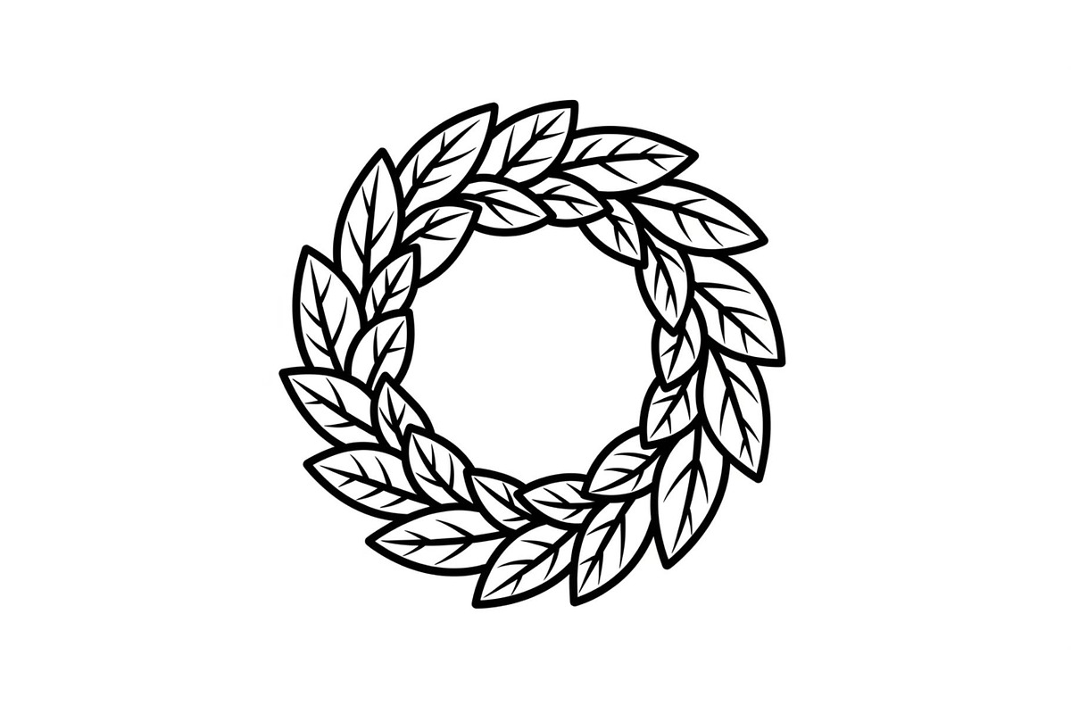 Leaf Laurel Wreath Frame Bundle, an Illustration by Gaye Art (Photo 6 of 51)