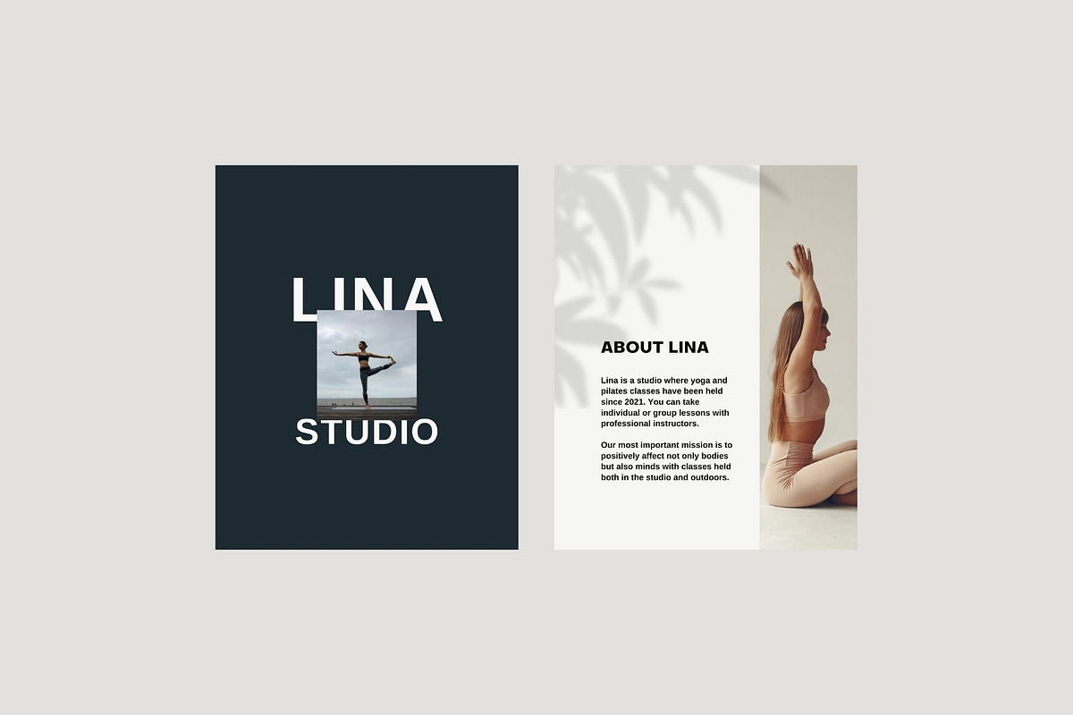 LINA / Canva Yoga Templates, a Social Media Template by Mia Branding Studio (Photo 2 of 9)
