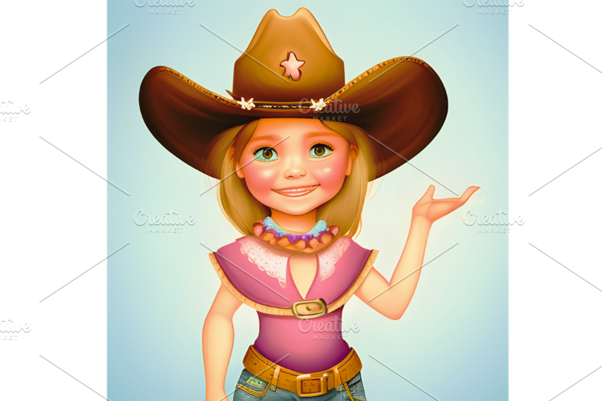 Cowgirl Character, Western, a Marketing Template by Boho Pixel Dust (Photo 1 of 8)