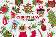 Christmas Cannabis collection, a Seasonal Illustration by SecondOfJuly (Thumbnail 1 of 5)