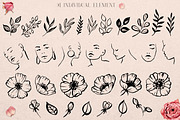 Line Art Women & Flowers Collection, a Healthcare Illustration by Dervik Art Store (Thumbnail 5 of 9)