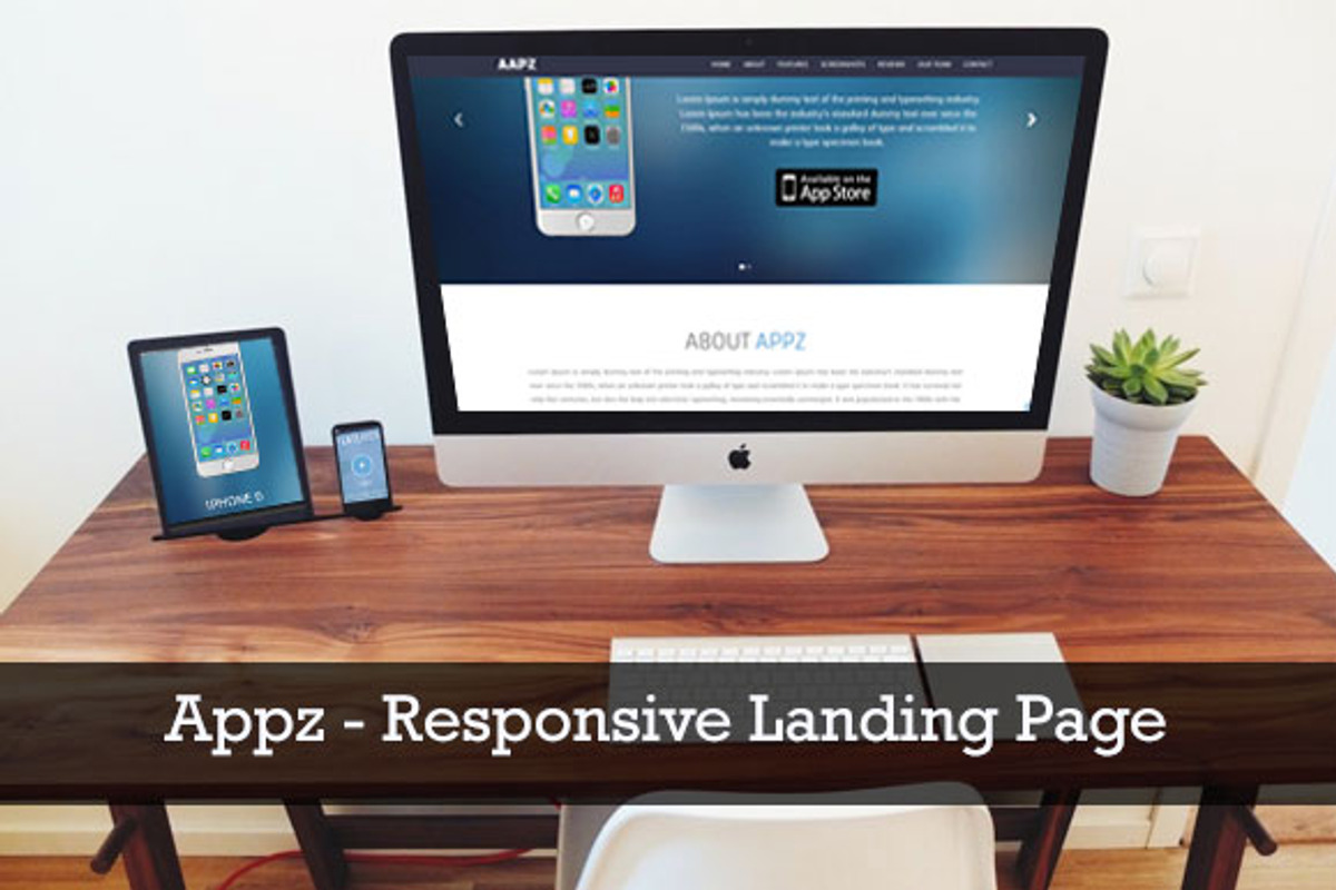Appz - Responsive Landing Page, a Bootstrap Template by Vishal Neswankar