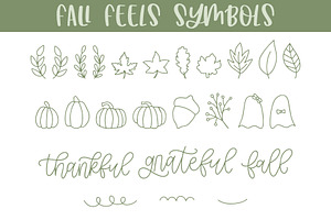 Fall Feels, Dingbat Font