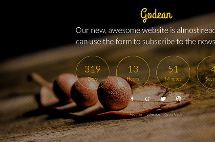 Godean - Comingsoon Template