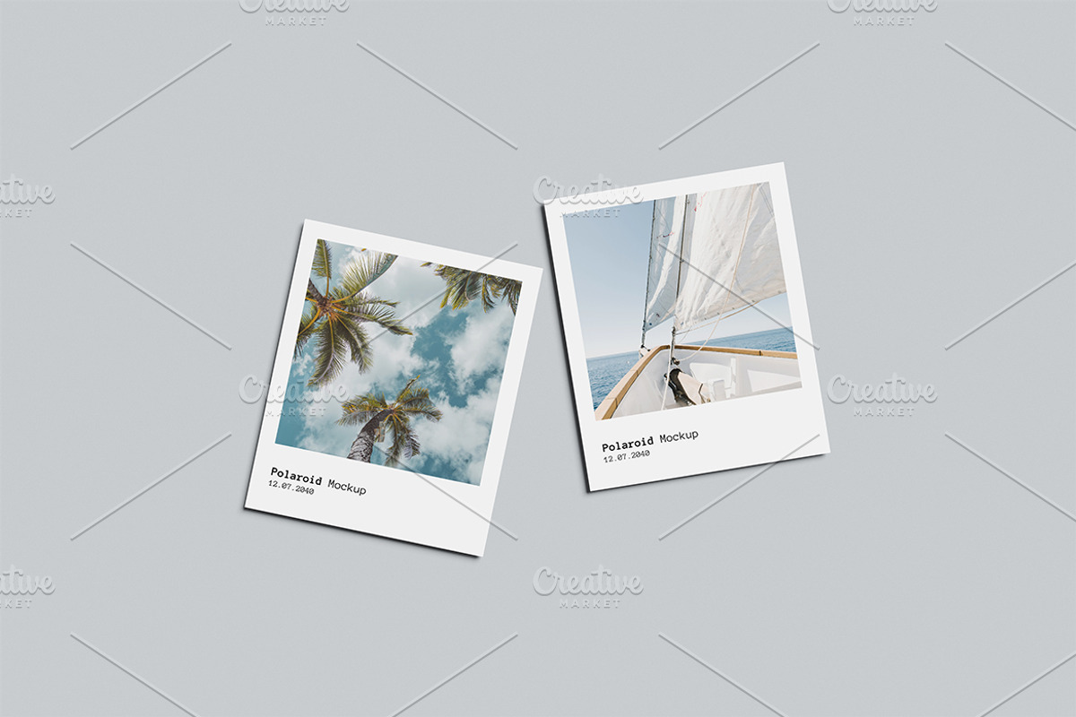 Polaroid Photo Mockup, an Advertising Mockup by Gatamotion (Photo 5 of 5)