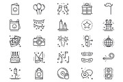 Birthday Party Celebration Set, a Decorative Illustration by Krolja (Thumbnail 2 of 2)