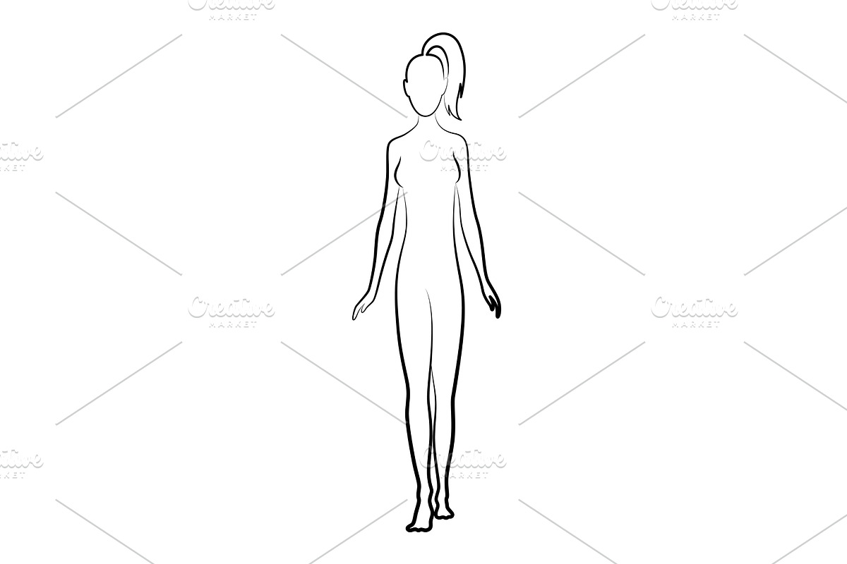 Female silhouette. Woman body, a Person Illustration by the8monkey