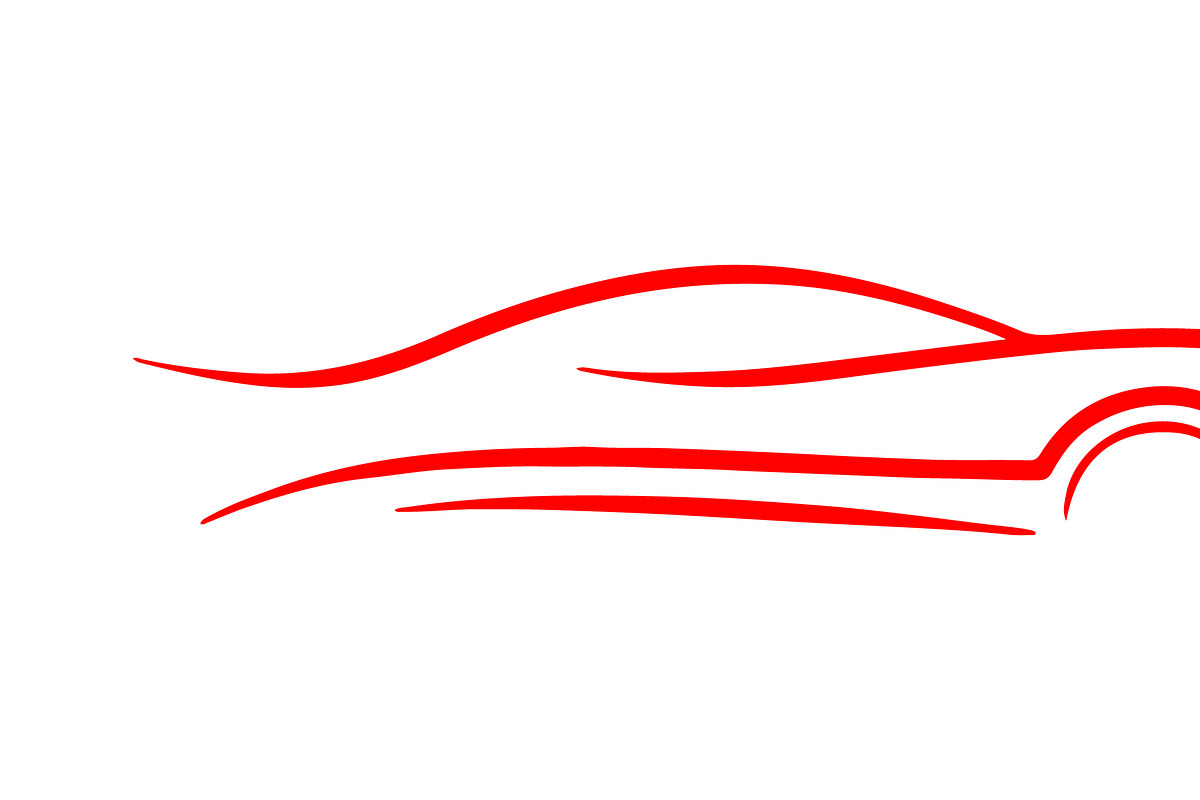 sleek red car silhouette vector, a Branding & Logo Template by RAHMAT
