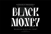 Black Money - Modern Display, a Blackletter Font by VUNIRA (Thumbnail 1 of 6)