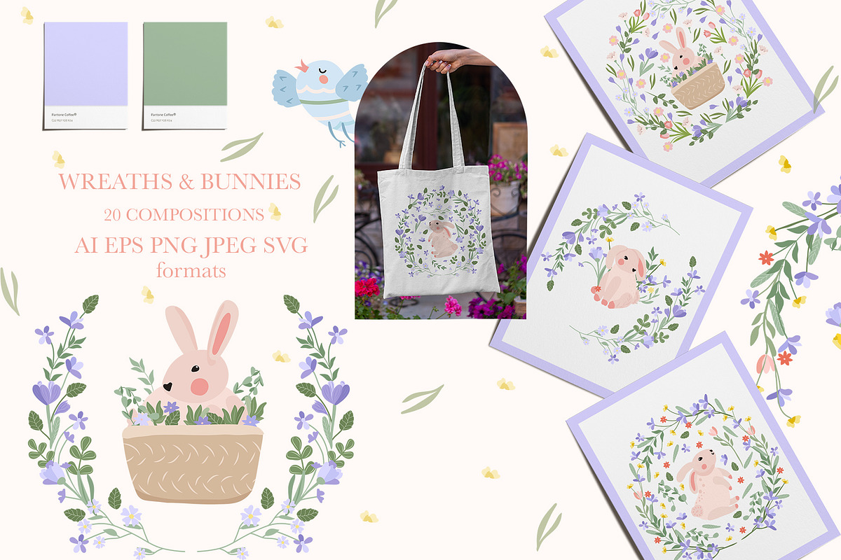 Spring Easter, Bunny collections, a Graphic by Usis (Photo 2 of 27)