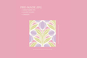 Vintage Tulip Repeat Pattern, a Pattern Graphic by CraftingOnSunday (Thumbnail 4 of 4)