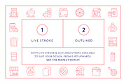 Cafe Line Icons, an Outline Icon by Made by Made (Thumbnail 4 of 7)