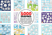 5000 in 1 - Black lines Mega Bundle, an Illustration by PrettyBundles (Thumbnail 14 of 27)