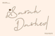 CS Sarah Dashed, a Script Font by Craft Supply Co. (Thumbnail 1 of 8)