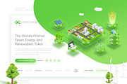 Green Energy Blockchain Landing Page, a Landing Page Template by PSDFY (Thumbnail 1 of 2)
