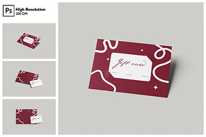 Clean Gift Card Mockup