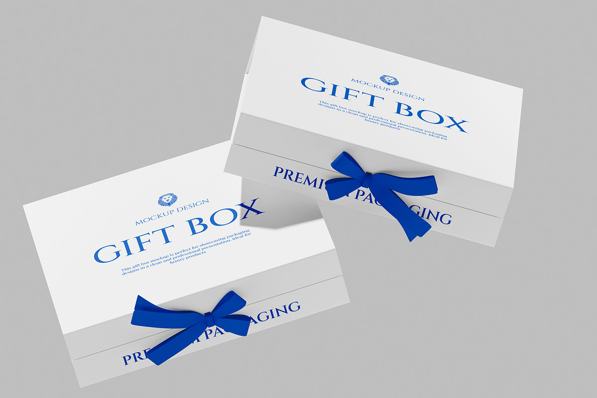 Gift Box Mockup, a Packaging Mockup by Unerispace (Photo 5 of 5)