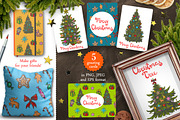 Vector set Christmas Tree, an Illustration by AnnieDove (Thumbnail 2 of 6)