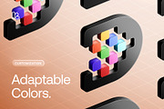 3D App Icon Logo Mockups - 12 Scenes, a Product Mockup by Asylab (Thumbnail 4 of 22)