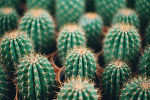 Background of green cactuses, a Nature Photo by AlyaAnd