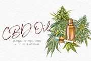 CBD Oil. Hemp illustration, a Food Illustration by Ann Astro (Thumbnail 3 of 8)