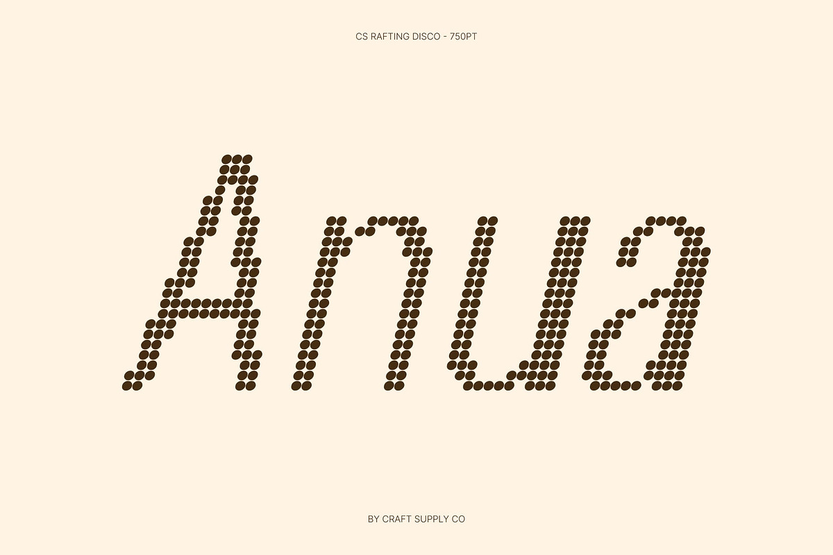 CS Rafting Disco, a Sans Serif Font by Craft Supply Co. (Photo 2 of 8)