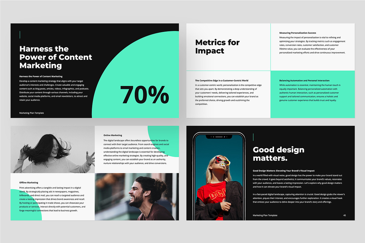 Marketing Plan PowerPoint Template, a Presentation Template by Gaize (Photo 4 of 17)