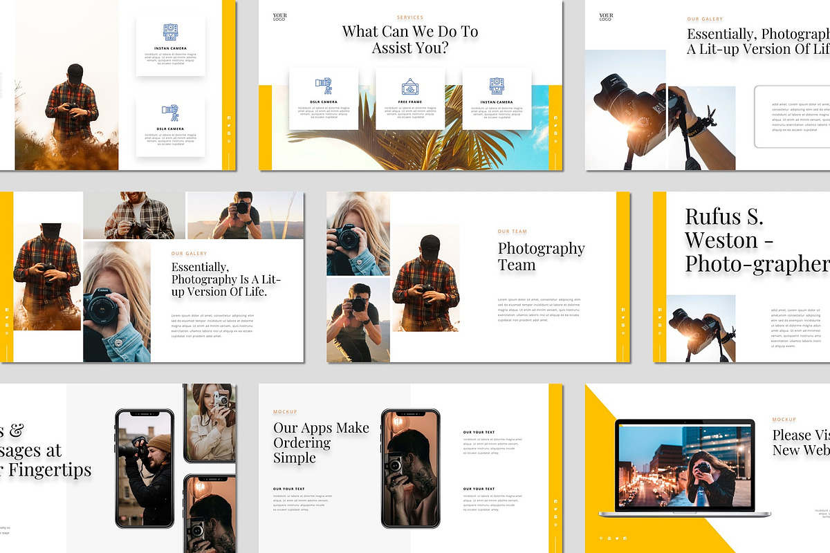 Focamera - Google Slides Template, a Presentation Template by HacaStudio
