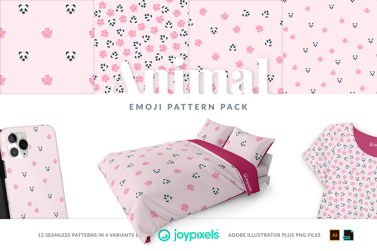 Animal Emoji Patterns by JoyPixels®, a Pattern Graphic by joypixels (Photo 2 of 13)