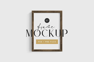 5:7 A4 Frame Mockup PSD PNG 03-04