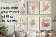 Christmas horse illustrations, an Object Graphic by Grandma's Lore (Thumbnail 1 of 12)