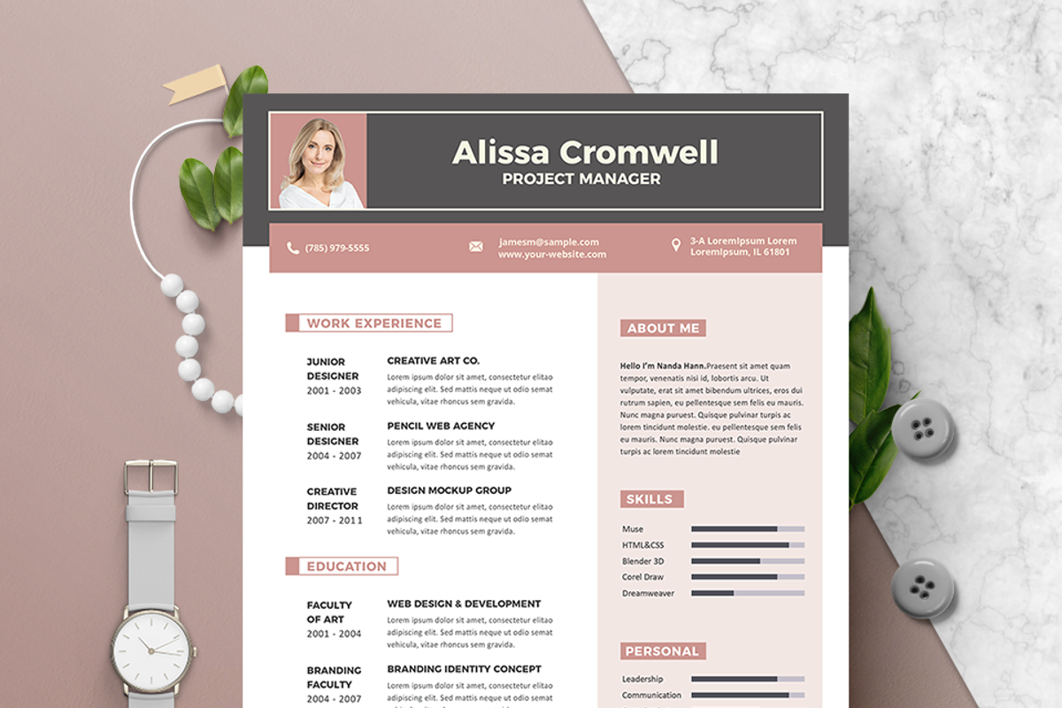 Cover Letter Template, a Resume Template by Hito Graphic (Photo 2 of 8)