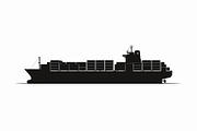 Ocean Ship & Boat Vector Silhouettes, an Illustration by jahid234 (Thumbnail 4 of 9)