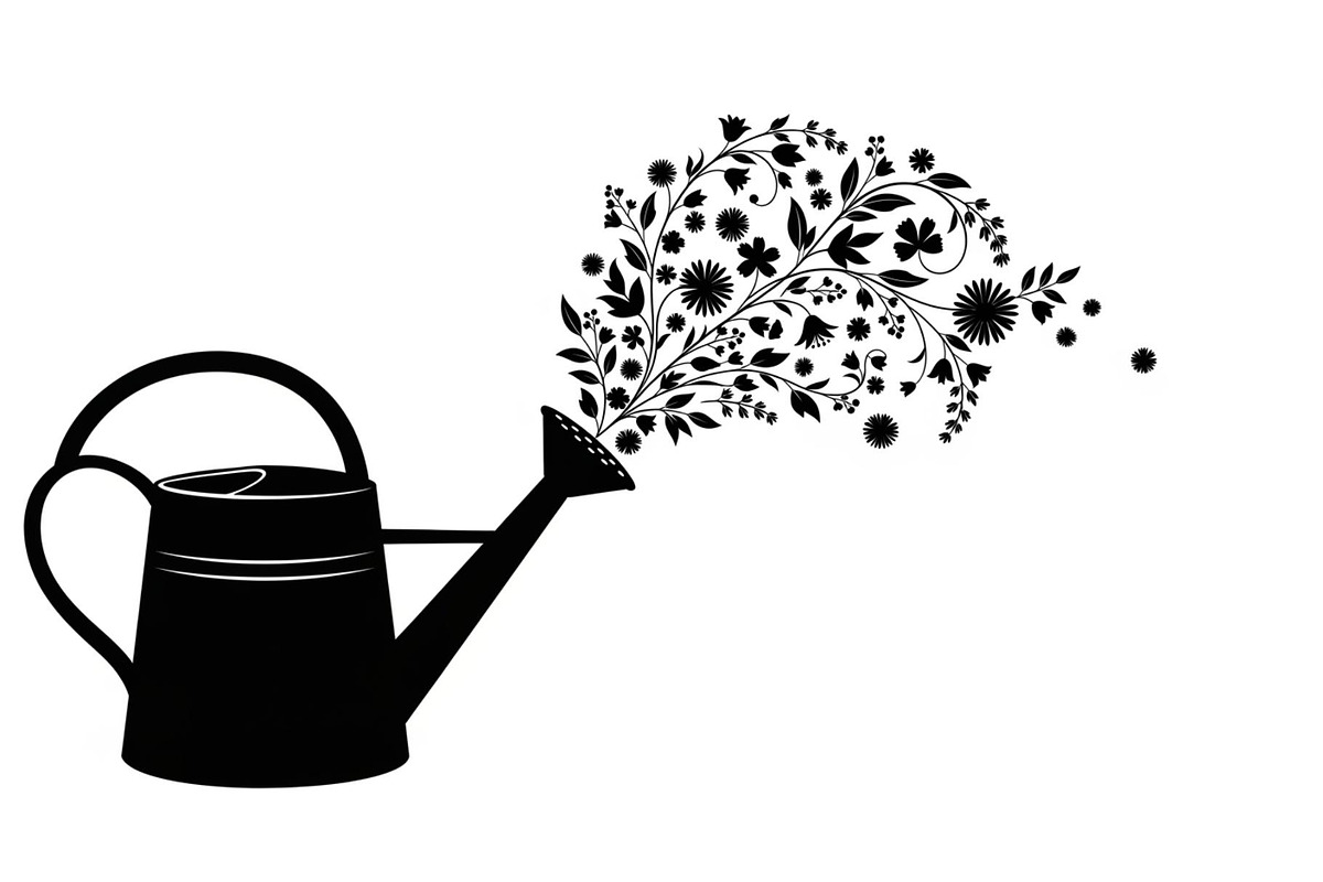 Floral Watering Can Design Bundle, an Illustration by Gaye Art (Photo 19 of 31)