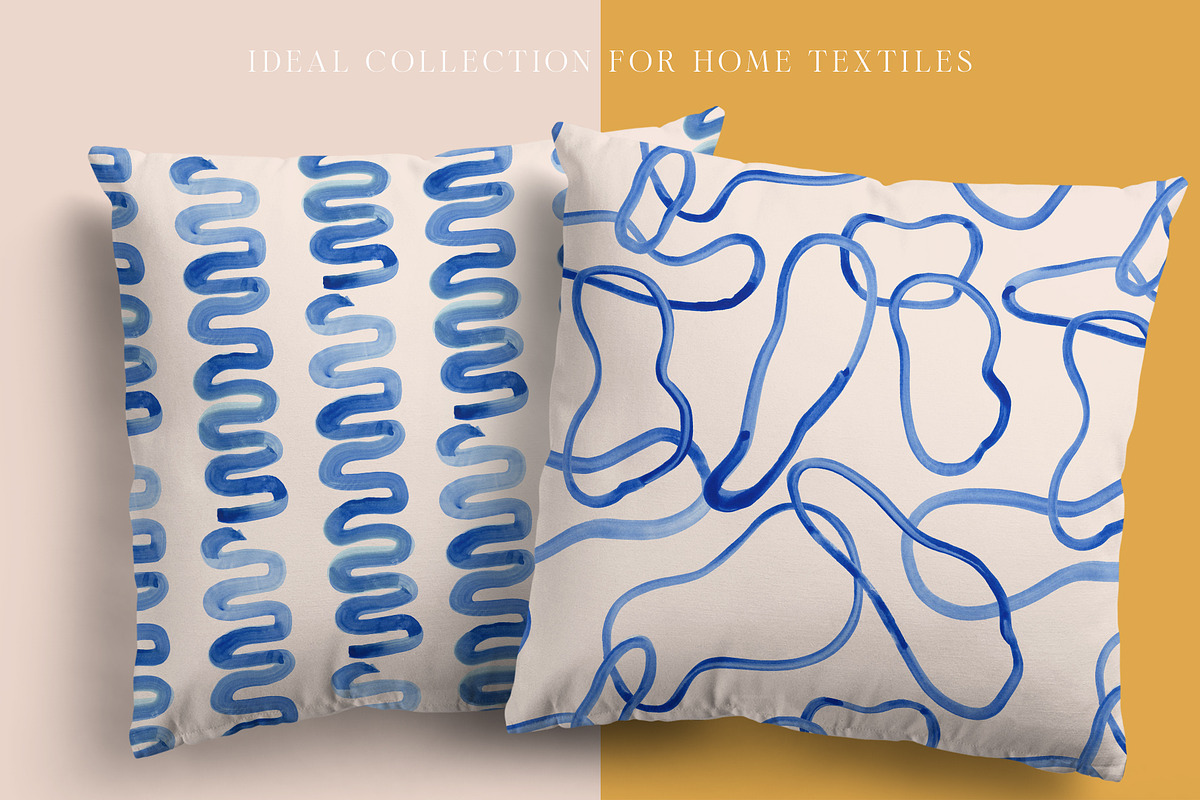Beach House Watercolor Patterns, a Pattern Graphic by Youandigraphics (Photo 8 of 19)