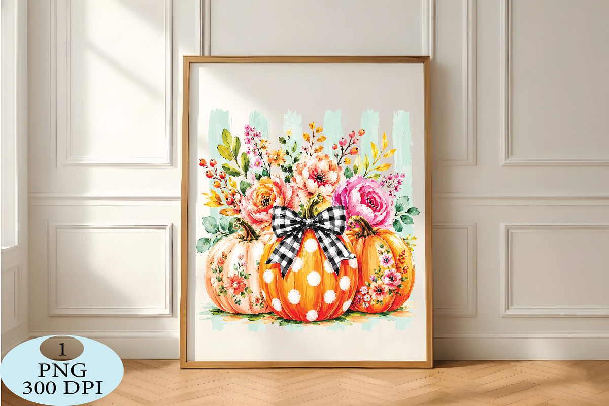 Fall Pumpkin Striped PNG, a Seasonal Illustration by Daily.Designs (Photo 5 of 5)