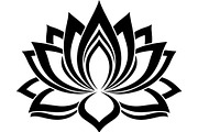 Bold Lotus Flower Silhouette, an Object Graphic by Creativeshirt (Thumbnail 15 of 15)