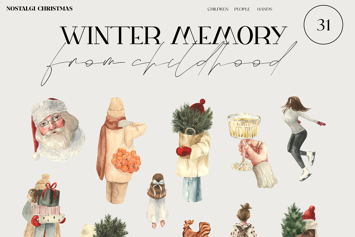 Winter memory Christmas, a Seasonal Illustration by LiChu Art (Photo 8 of 30)