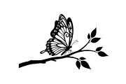 Butterfly Branch SVG Bundle, an Illustration by Creativeshirt (Thumbnail 29 of 31)