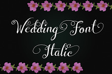Wedding Font Italic