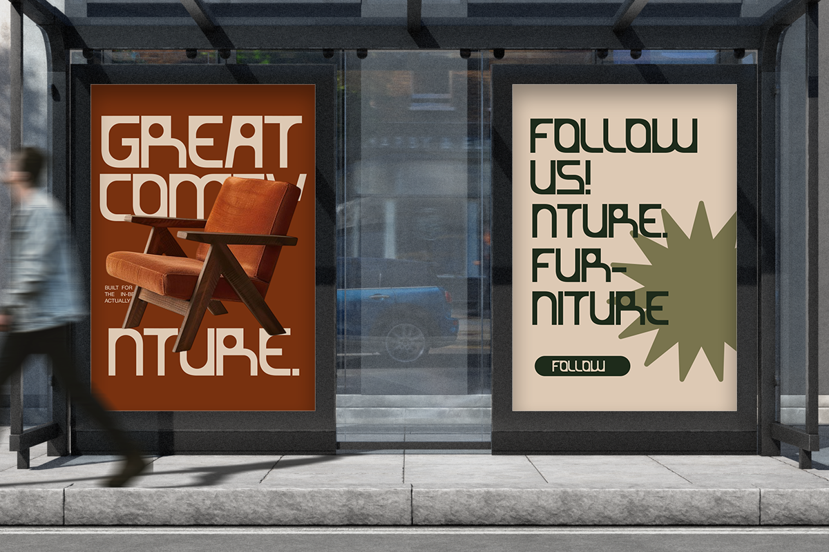 Rainke - Modern Furniture Brand Font, a Sans Serif Font by Pandeka Studio (Photo 6 of 9)