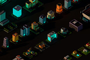 Cartoon Low Poly Night City Pack, an Architecture 3D Model by Anton Moek (Thumbnail 4 of 12)