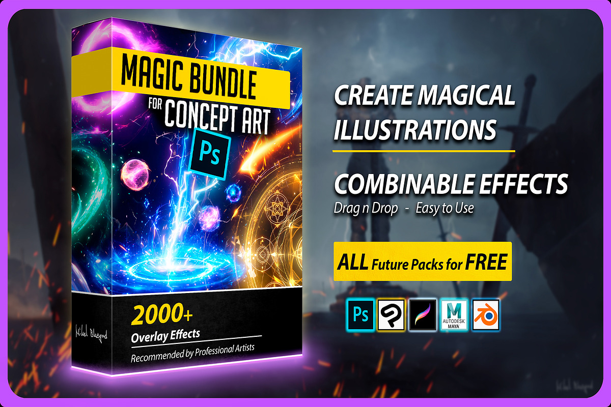 Magic Effects Bundle - 13 Packs, an Object Graphic by Mikel Blazgad (Photo 1 of 21)