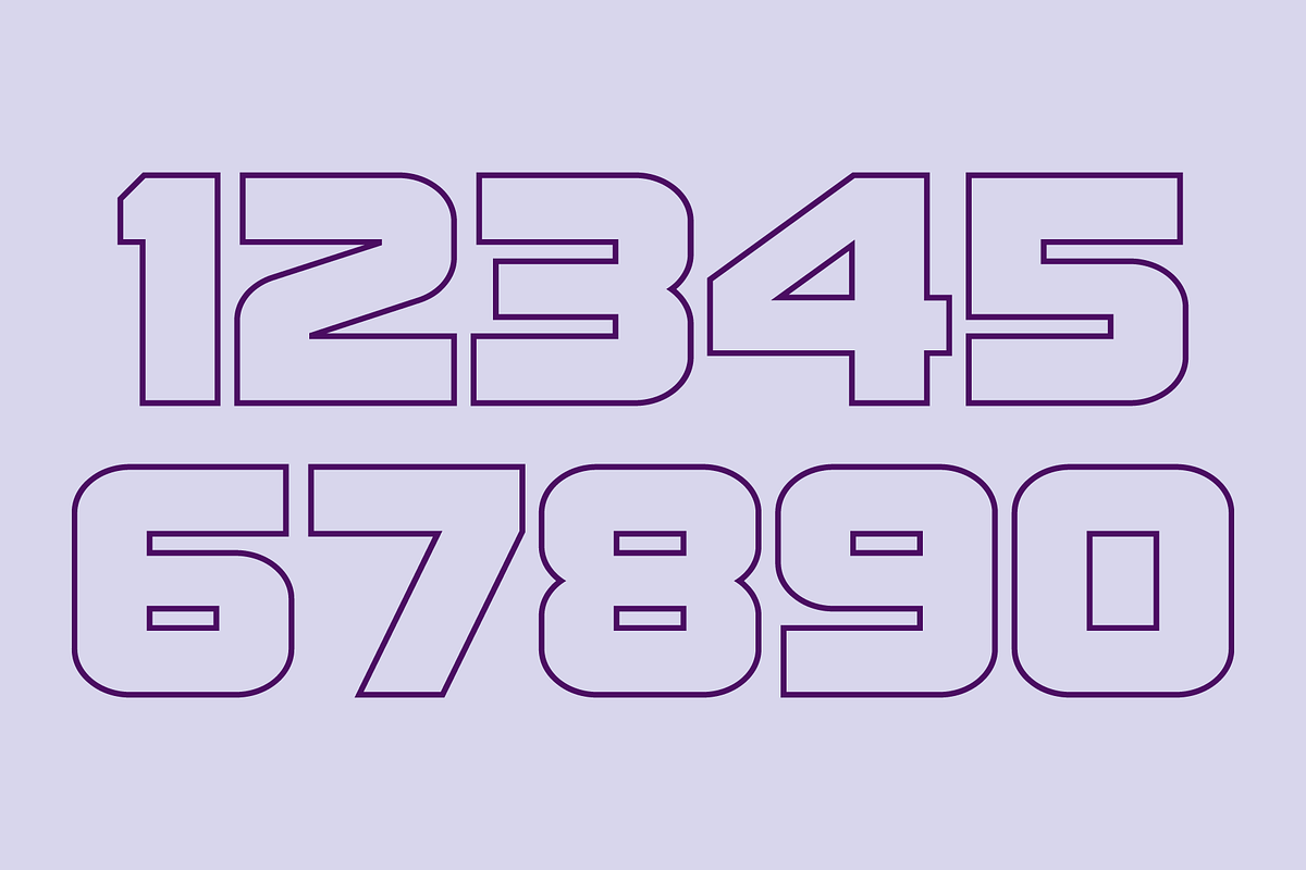 Display Digits Ten Font, a Font by GG Design (Photo 3 of 9)
